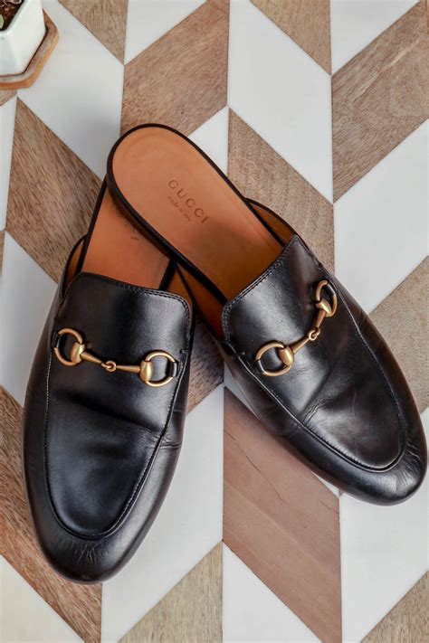 gucci men's princetown mules|Gucci mules on heel.